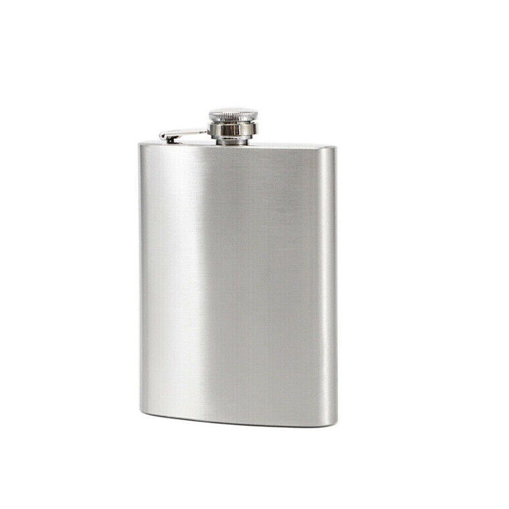 US 1-2 Pcs 7/10 Oz  Liquor Pocket Hip Flask Leak-Proof Drinking Stainless Steel
