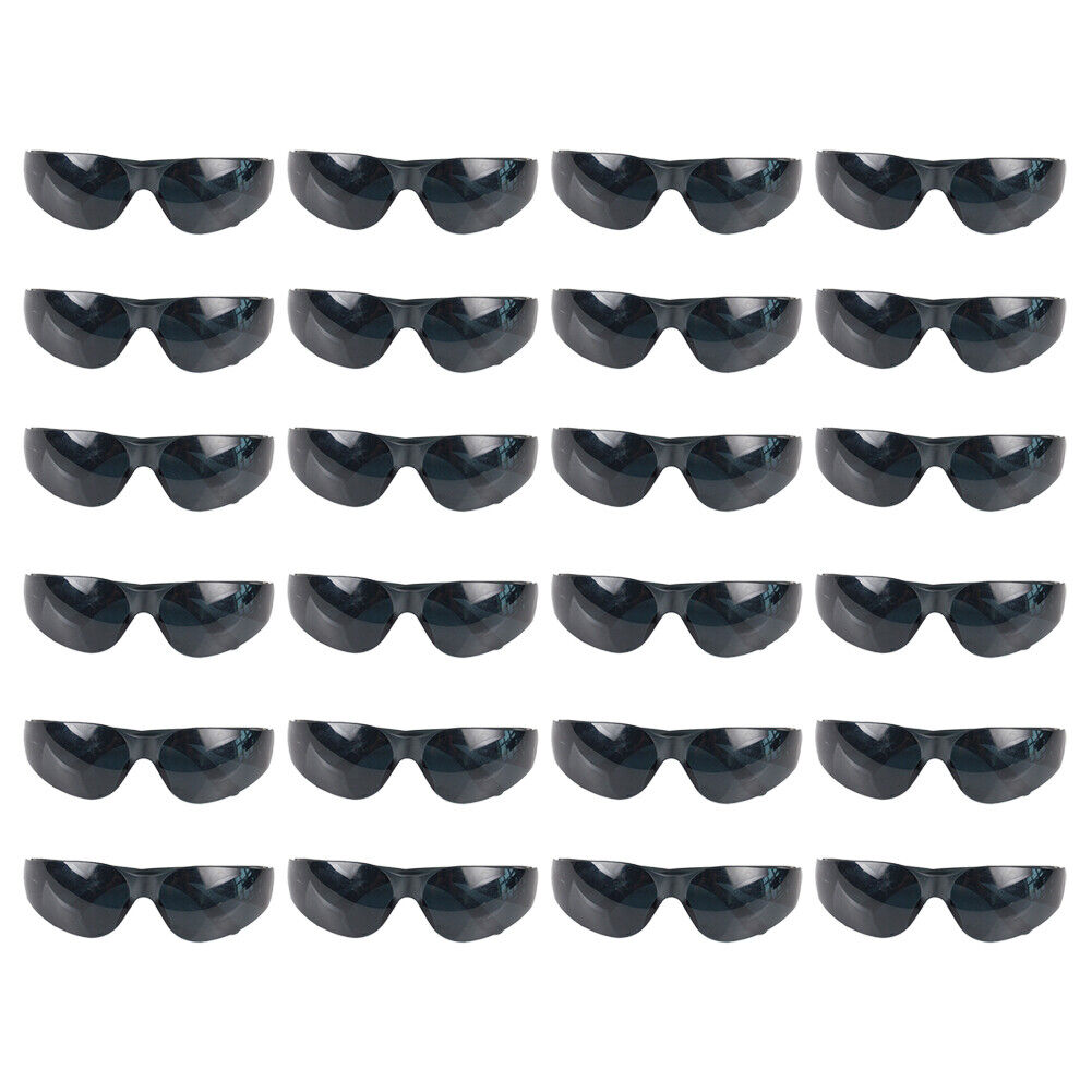 US 24- 48 Pairs Safety Glasses Protective SMOKE Impact Resistant Lens Sunglasses