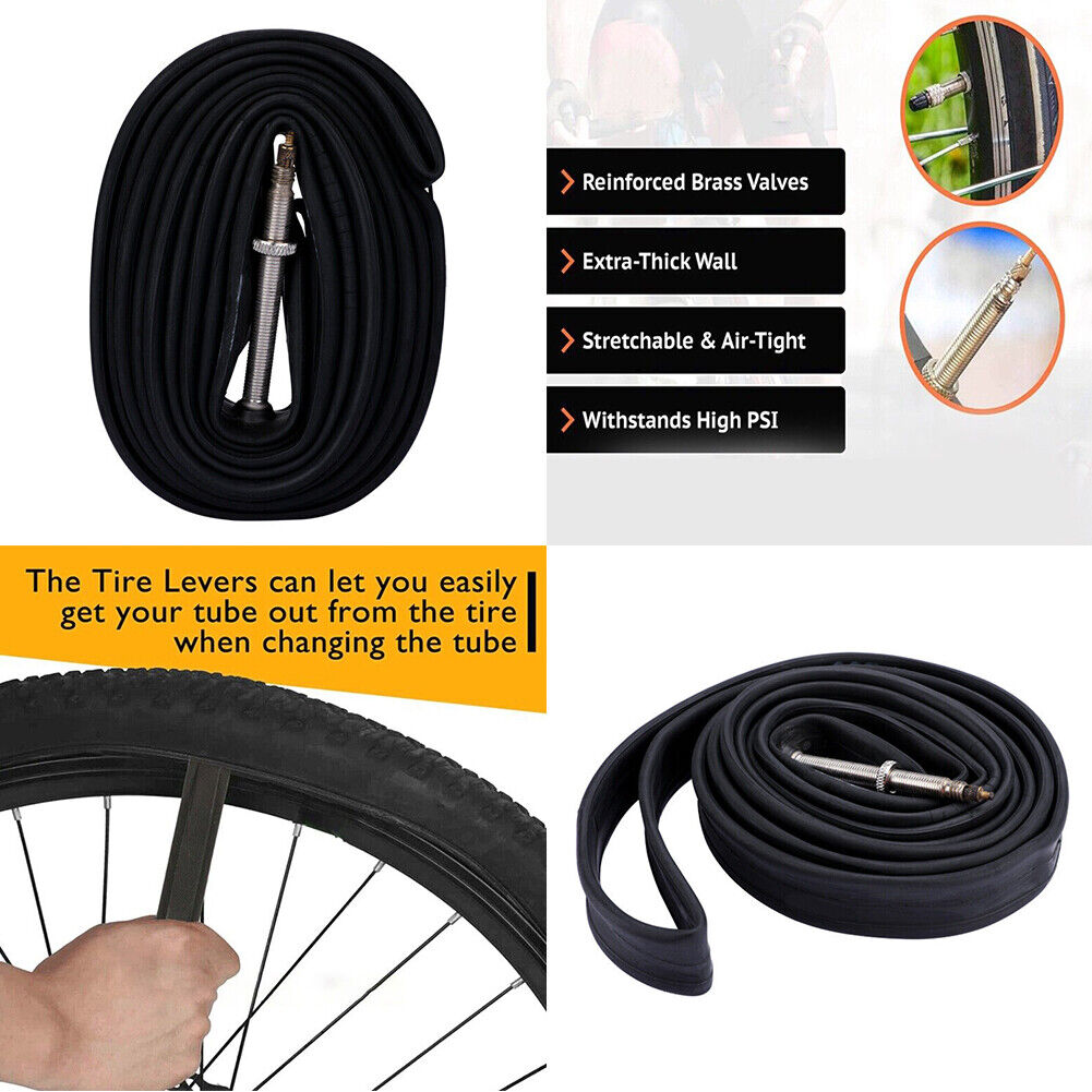 US 2-4 Pcs Bike Inner Tube 700x23C 700x25C Bicycle Wheel Stem Presta Valve Road