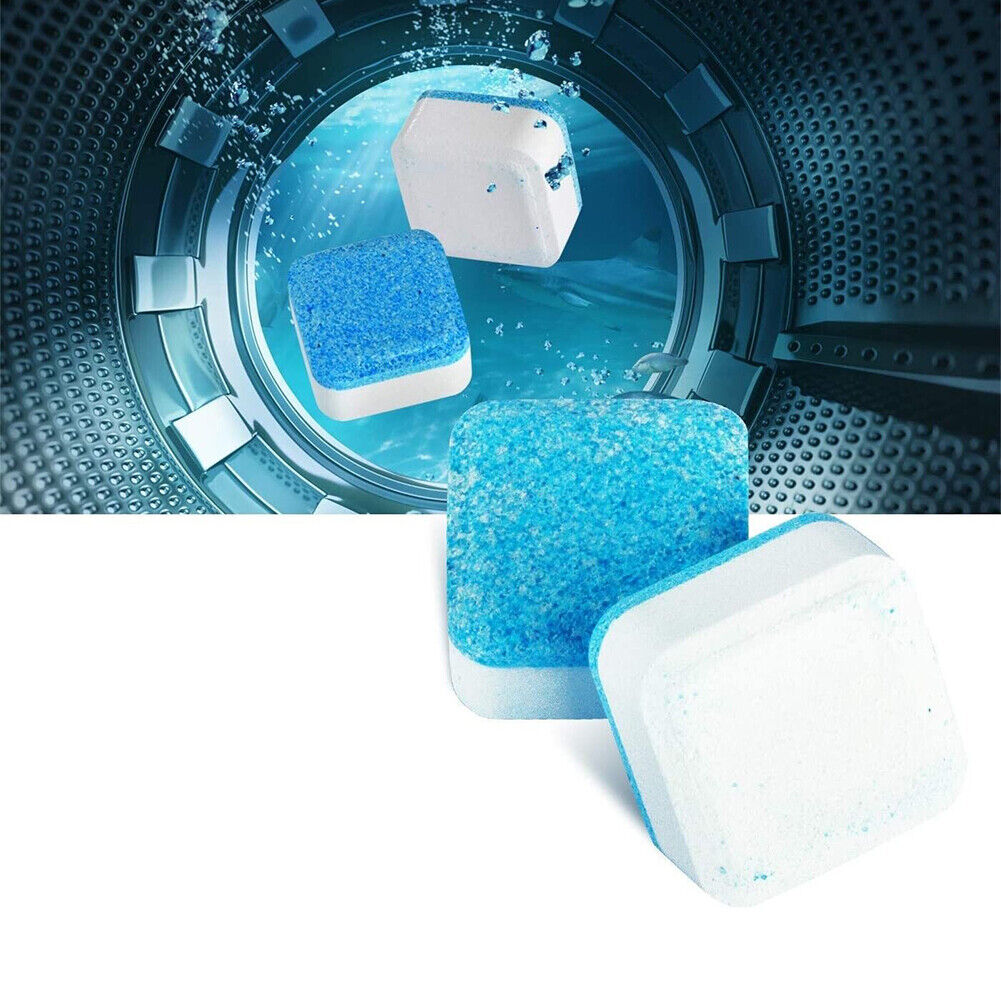US 36-72 Pcs Solid Washing Machine Cleaner, Triple Decontamination Effervescent