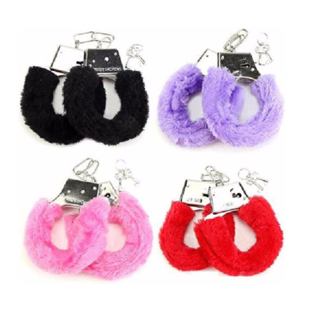 US 1-2Bdsm Couple Toy Restraint Wrist Hand Cuffs Bondage Lover Furry Adjustable