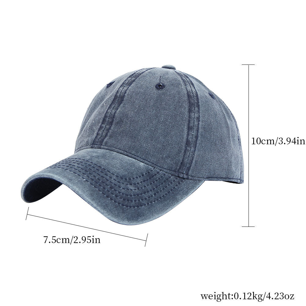 US 1-2 Pcs Classic Baseball Cap Low Profile Hats Adjustable Washed Effect Unisex