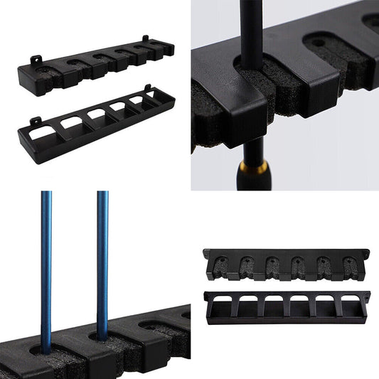 US 1-2 Pc Fishing Rod Rack Vertical Holder Horizontal Wall Mount Boat Pole Stand