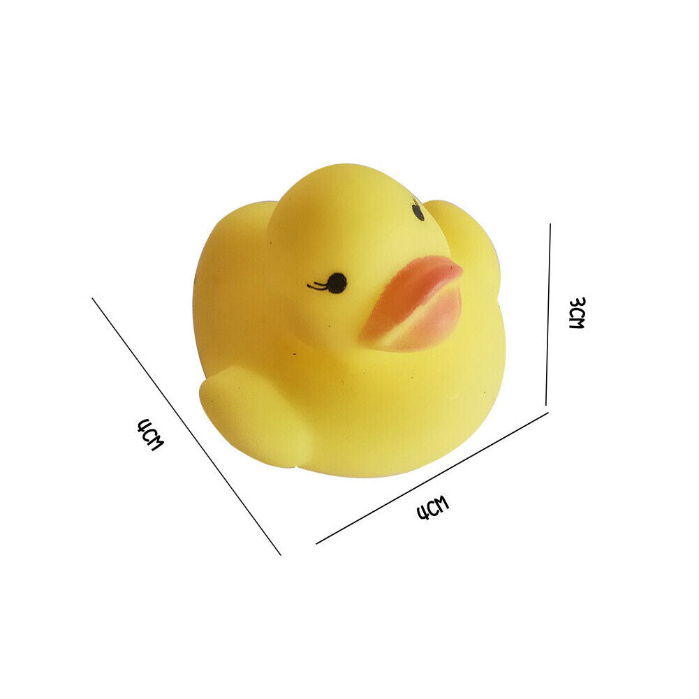 US 60-120 Mini Rubber Ducky Float Duck Baby Bath Shower Toy Birthday Party Gift