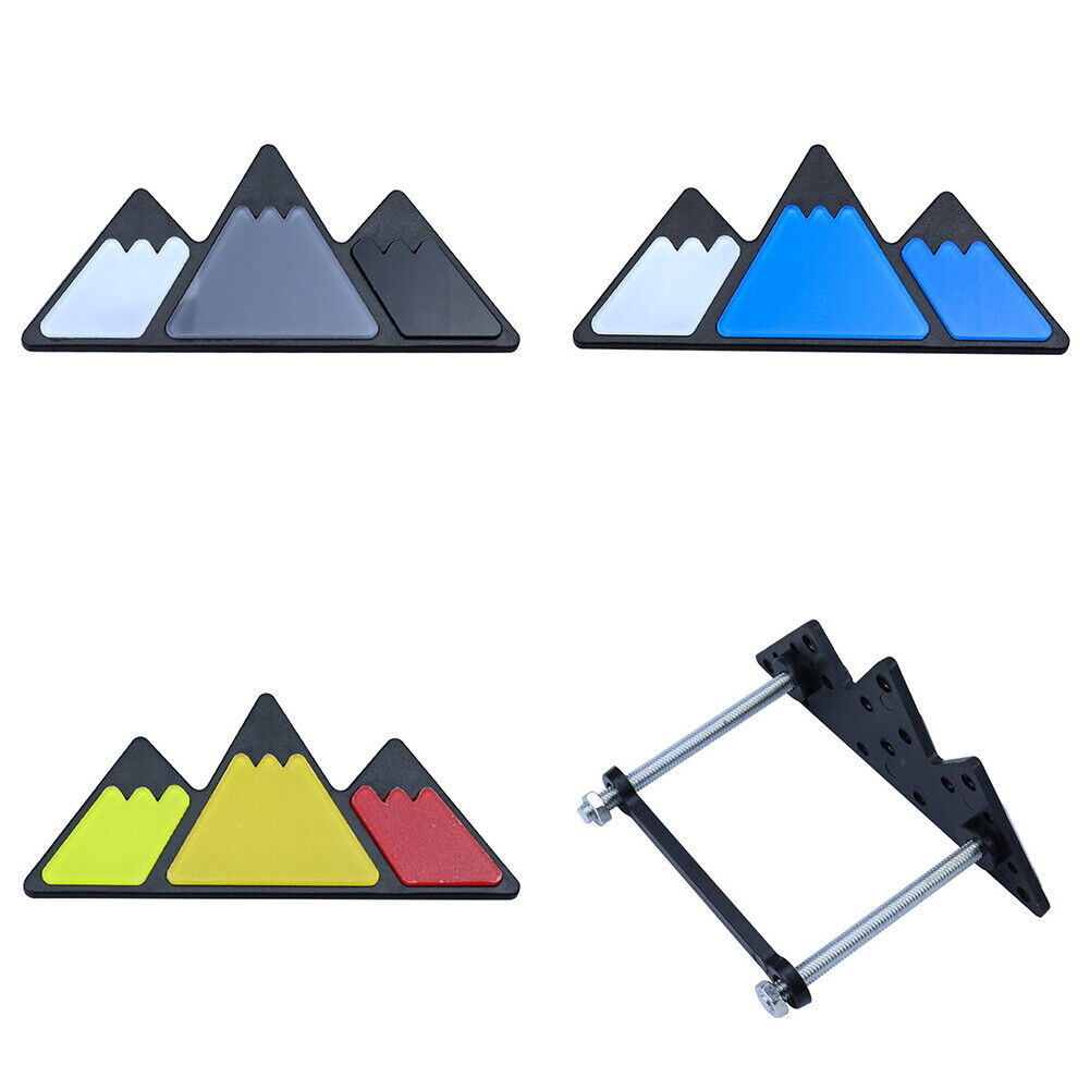 3Pc Tri-color Grille Badge Emblem For 2018 2019 Toyota Tacoma TRD 4Runner Tundra