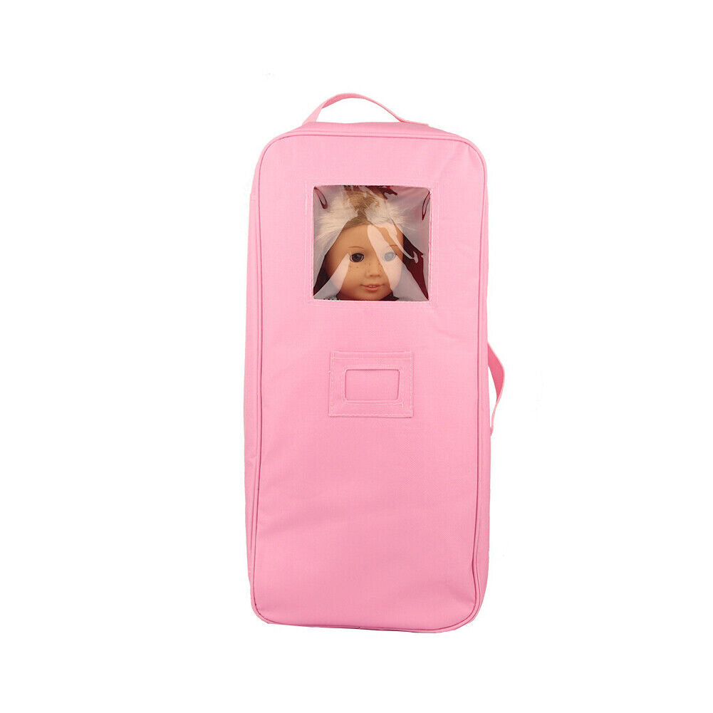 US 18-inch Doll Case Carrier Suitcase Storage Travel for American Girls Doll