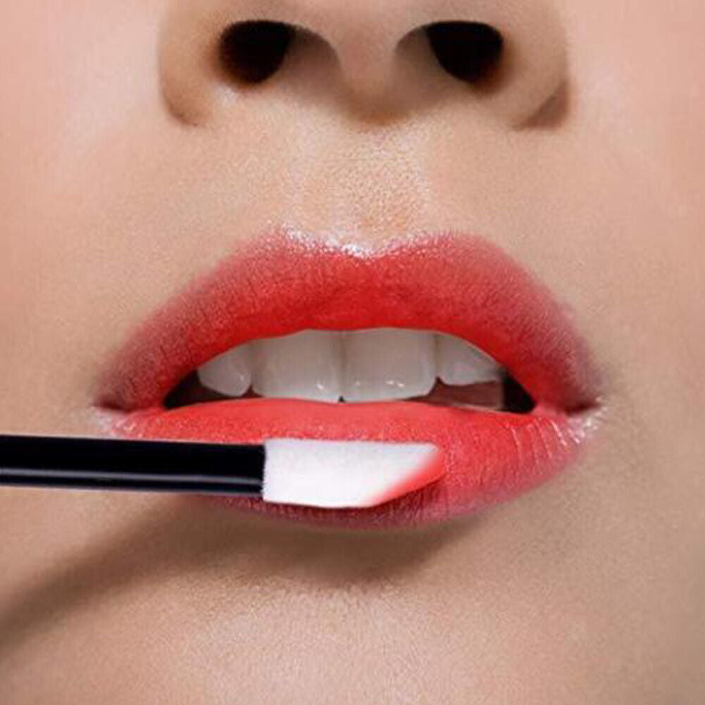 US 100-200 Pack Disposable Lip Brush Gloss Wands Applicator Makeup Cosmetic Tool