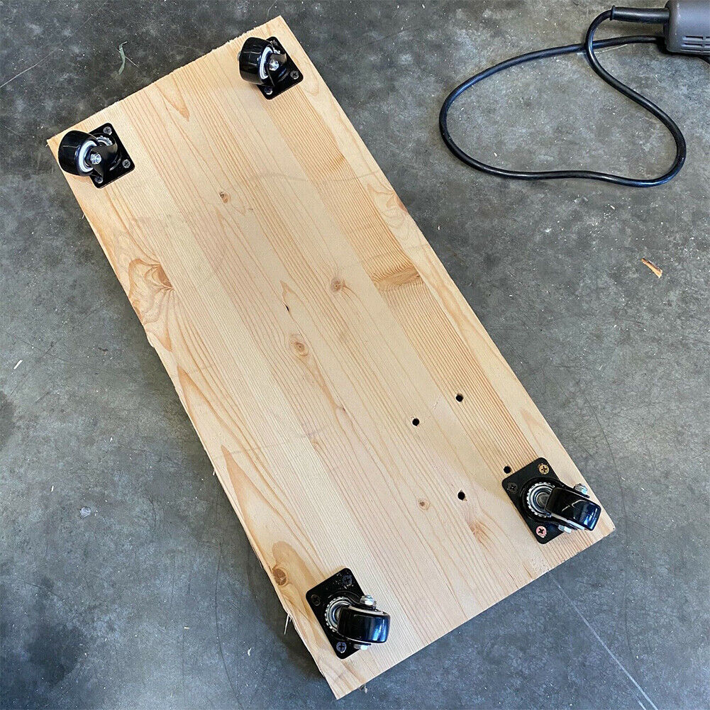 US 4-8Pc Heavy Duty Swivel Casters with Lock Brakes 2" Polyurethane Wheels