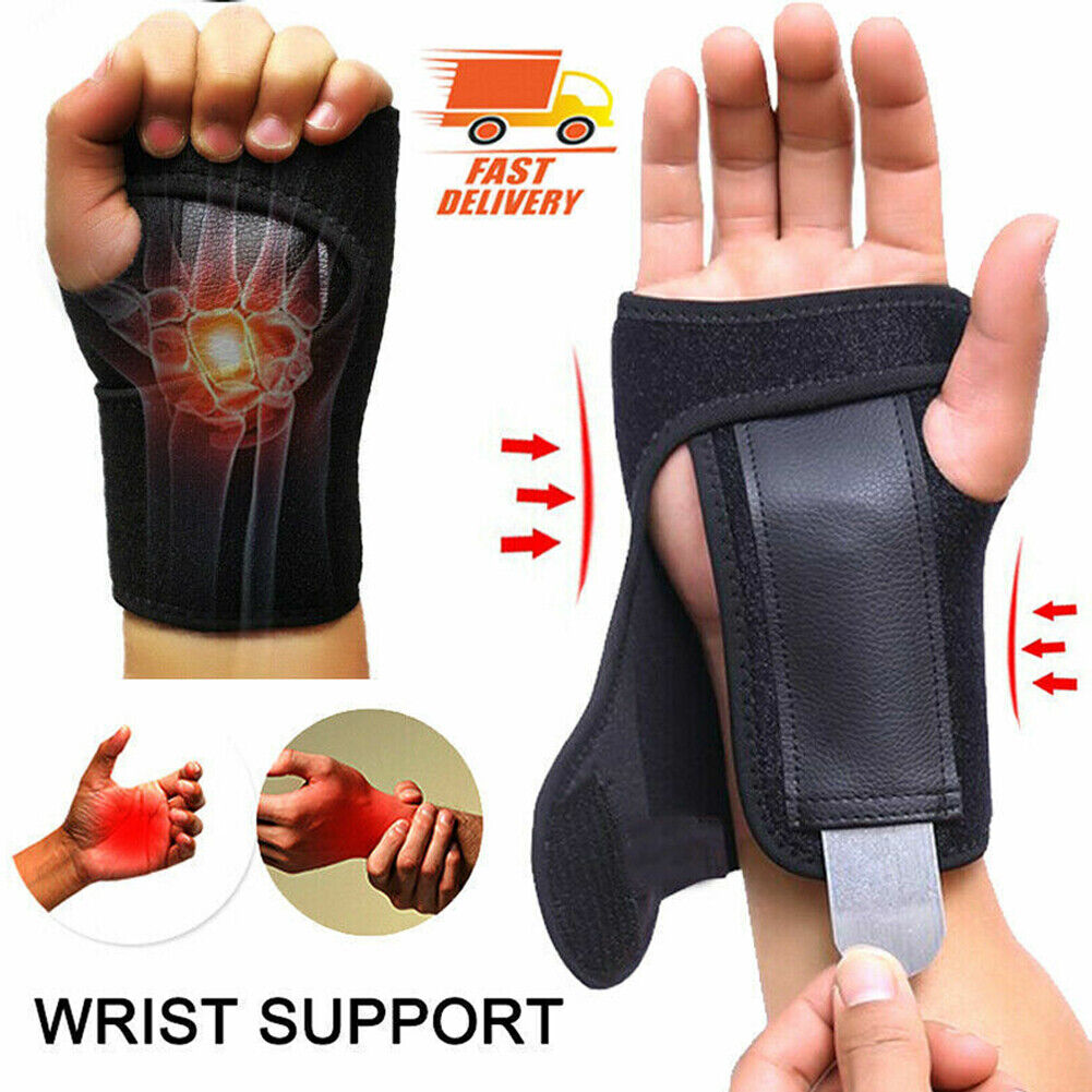 US 1~2 Pairs Carpal Tunnel Sprain Arthriti Stabilizer Wrist Splint Brace Support