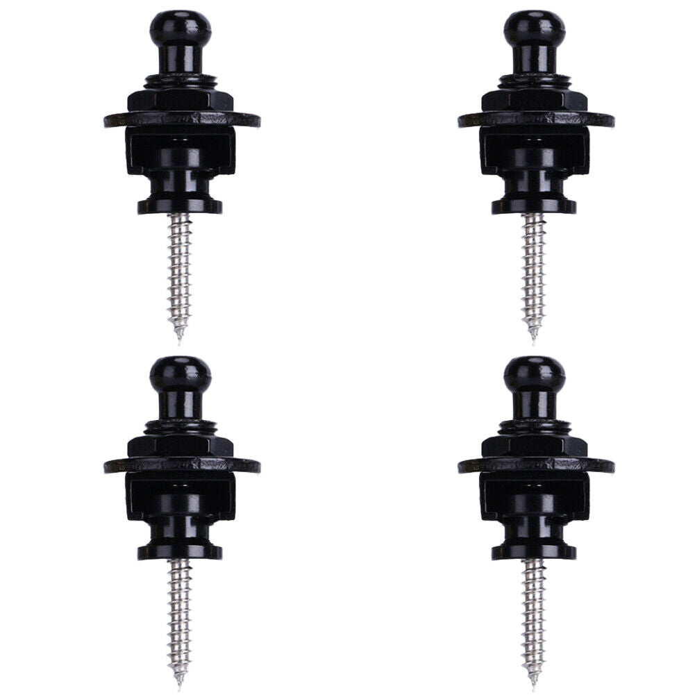 US 4-12 Pcs Guitar Strap Locks Buttons Security Quick Release Binding Components