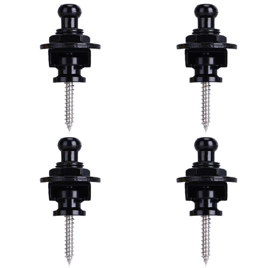 US 4-12 Pcs Guitar Strap Locks Buttons Security Quick Release Binding Components