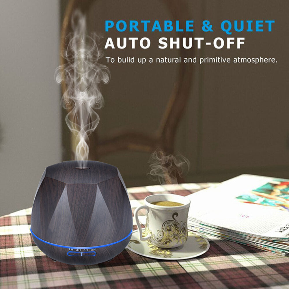 US 18 oz Essential Oil Diffuser,6 In 1 Aromatherapy Ultrasonic Mist Humidifier