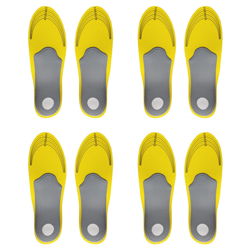 US 2-4 Pairs Orthotic Premium Shoe Insole Arch Support Insert High Pad Women Men
