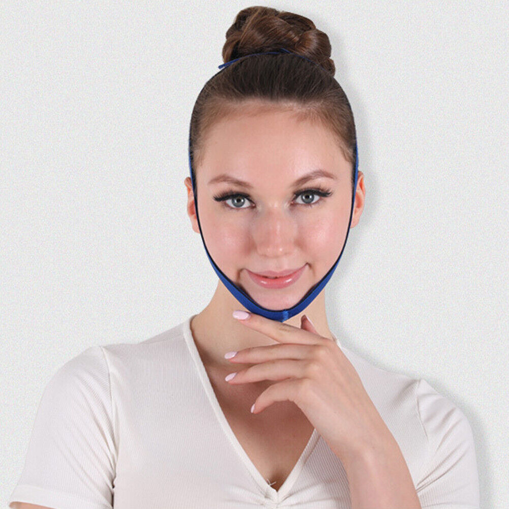 US Anti Snoring Chin Strap Sleep Apnea Snore Stop Belt Snoreless Jaw Solution