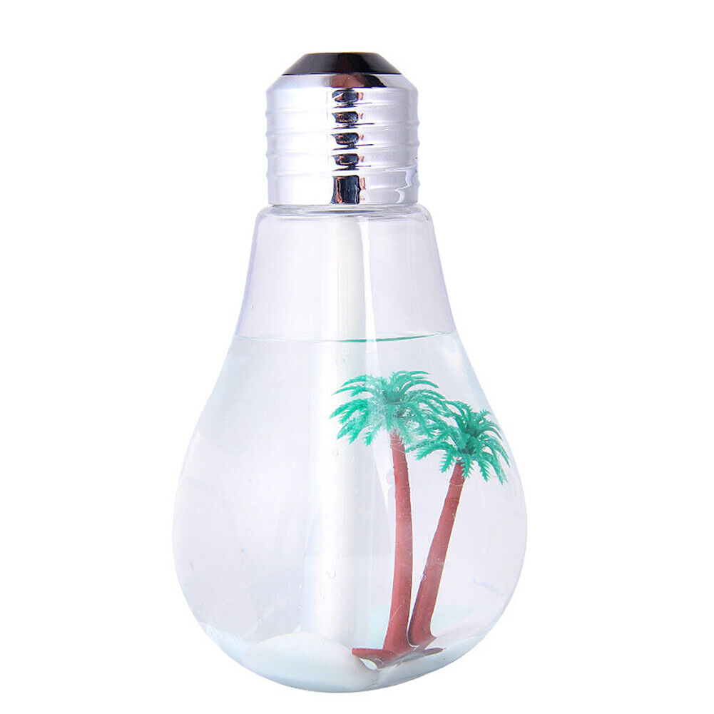 US 1-2 Pack USB Desktop Bulb Air Humidifier Essential Oil Diffuser Aromatherapy