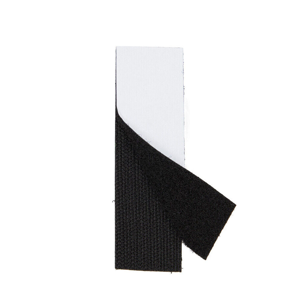US 40-80 Pack Hook and Loop Strips with Adhesive, 1.2 x 4 Inches Black