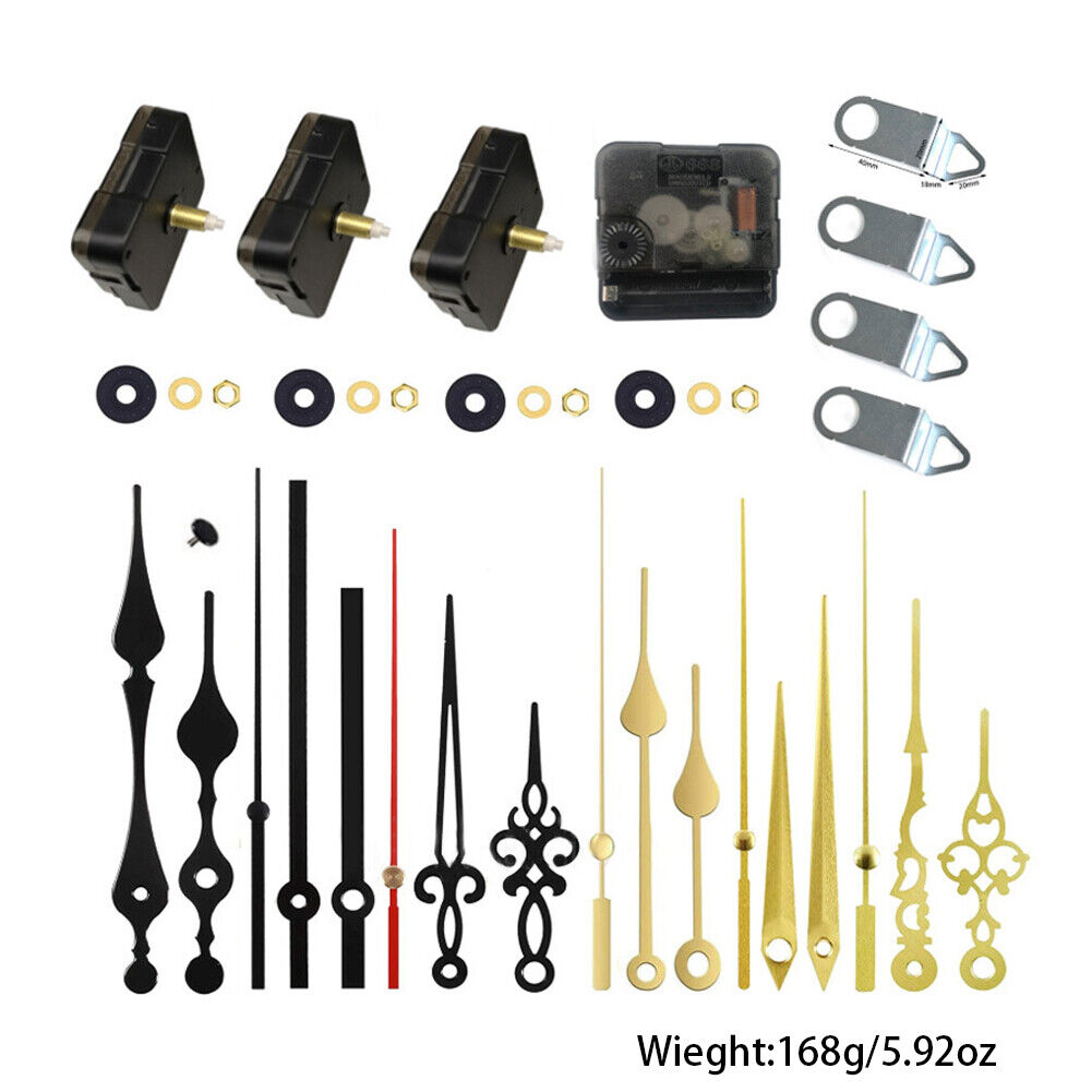US 1-2 Set DIY Clock Movement Quartz Mechanism Wall Replacement Repair Tool Kit