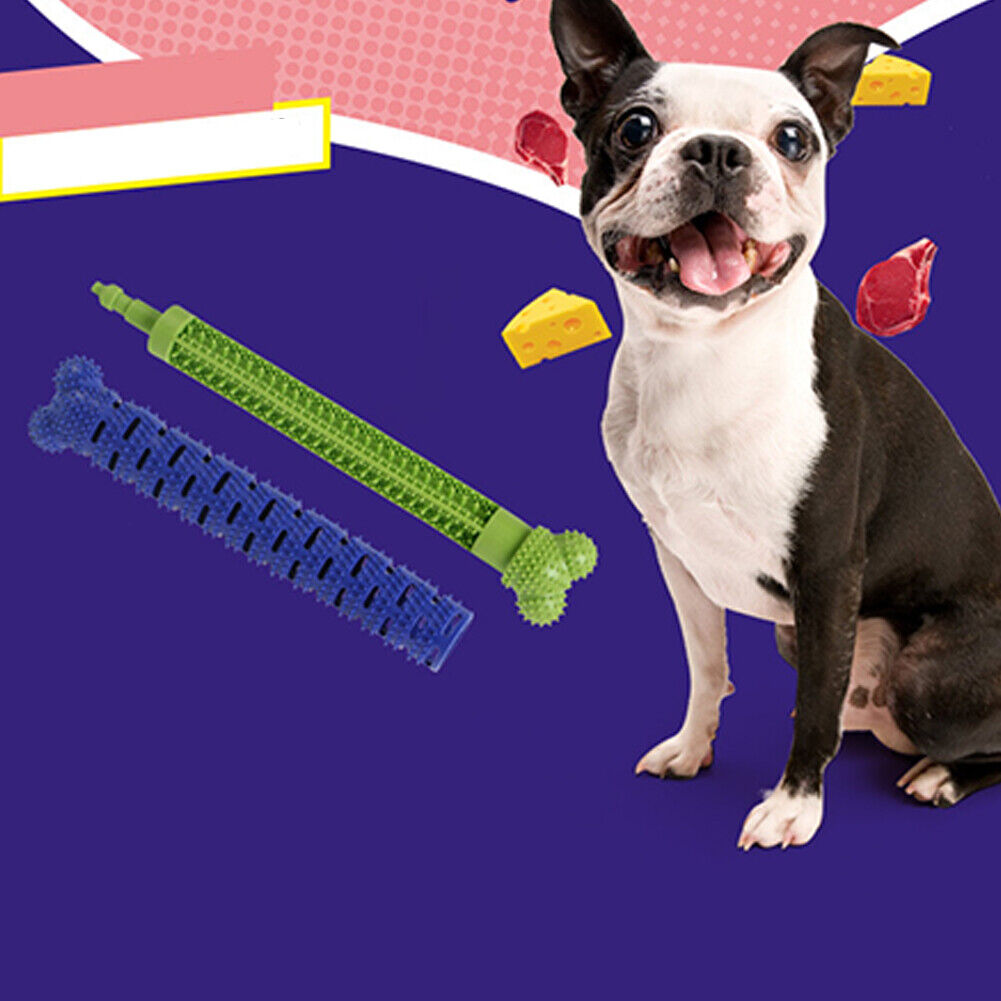 US 1-2 Pc Chew Toy Dog Puppy Toothbrush Molar Tooth Cleaning Brushing Instrument