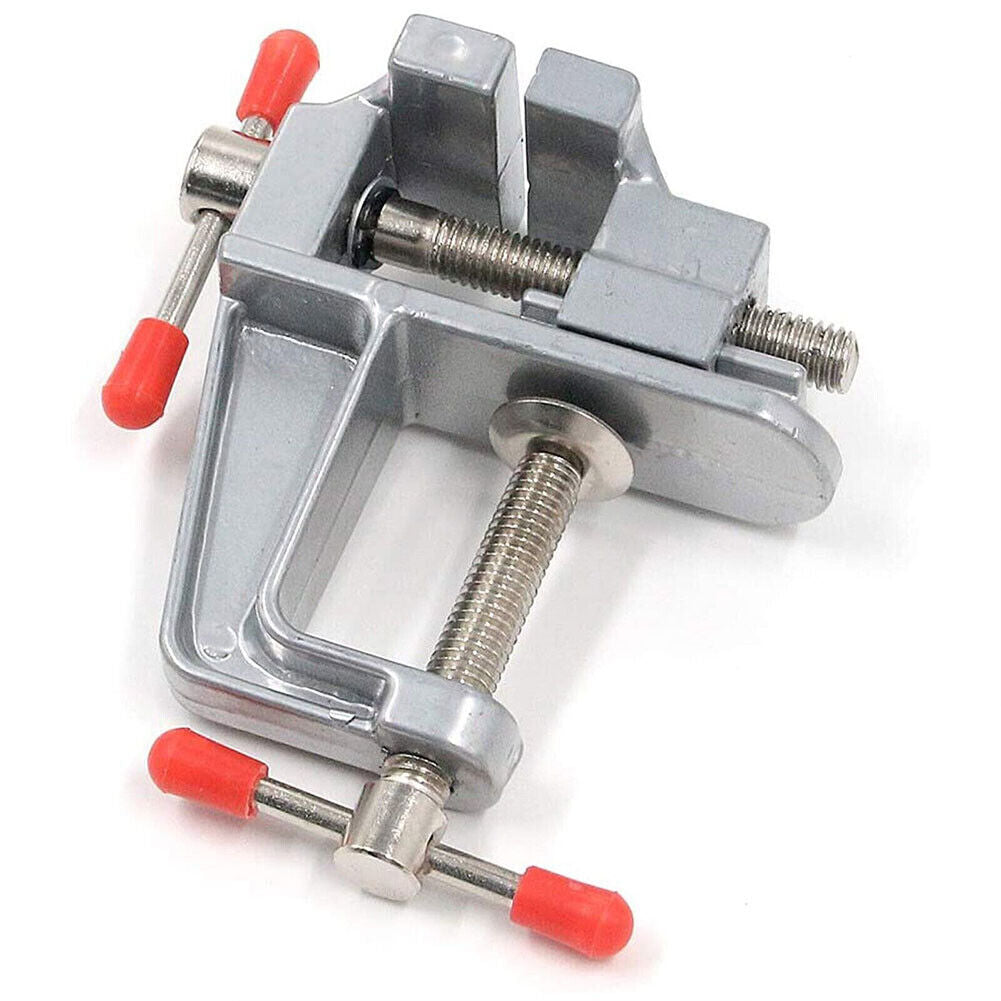 US 2-4 Pack Mini Vice Clamp 3.5" Aluminum Vice Miniature Jewelers Clip On Table