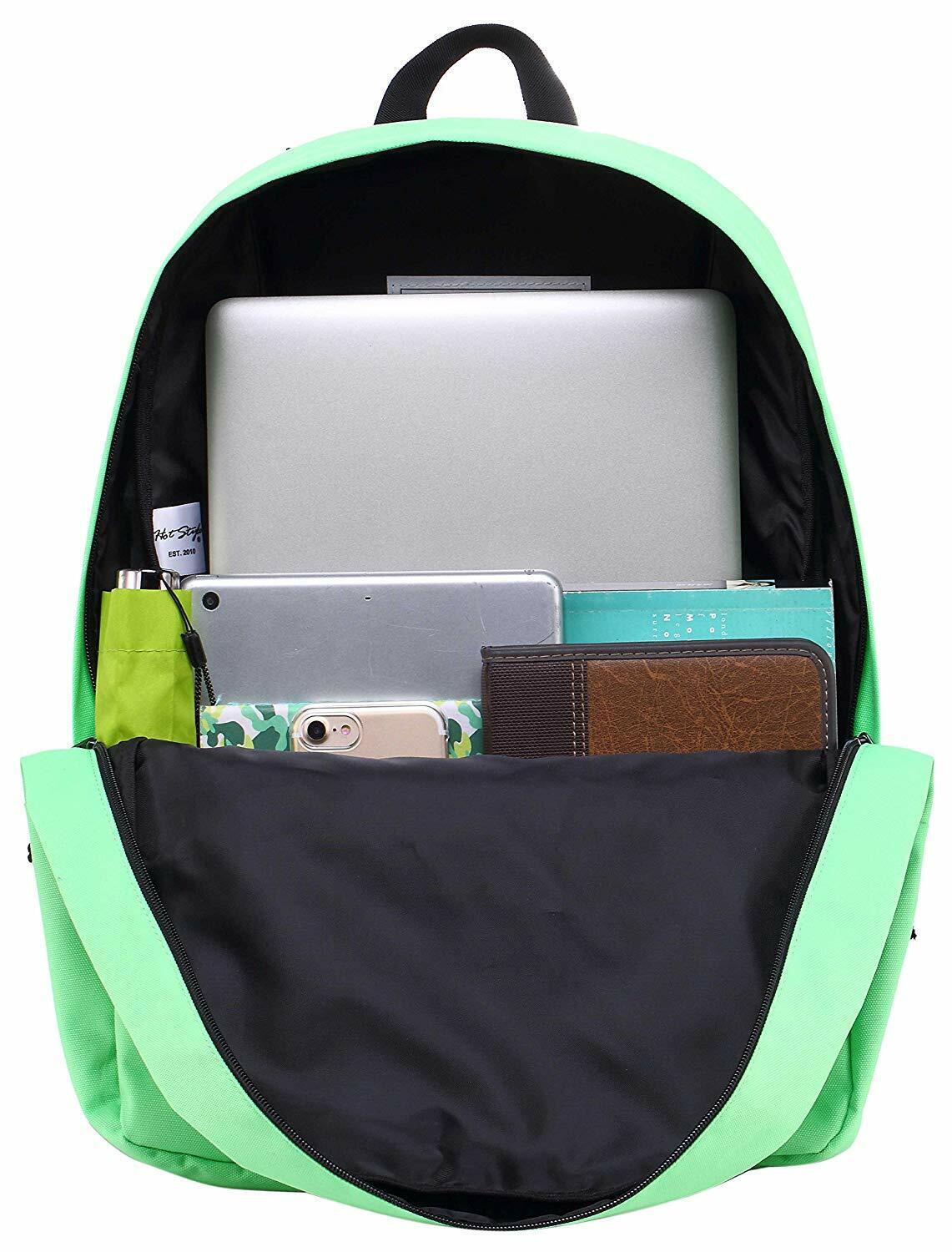 SIMPLAY Classic School Backpack Bookbag, 17"x12.5"x5",Assorted Colors and Prints