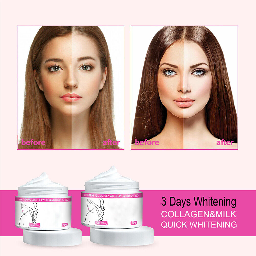 US 1-2 Pc Dark Skin Permanent Bleaching Cream Whiten Lighten Brighten 50g/1.69FL