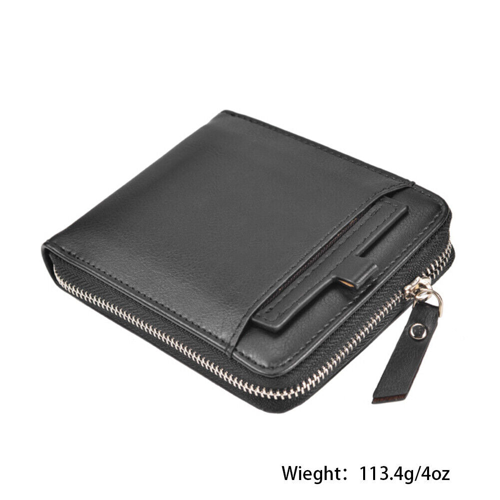 US 1-2 Pack Men RFID Blocking Leather Bifold Wallet Credit Card Holder Zip Purse
