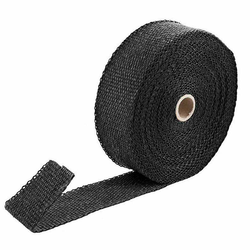 US 1-2Pc 32ft Titanium Header Turbo Pipe Manifold Exhaust Heat Wrap Tape 4 Ties