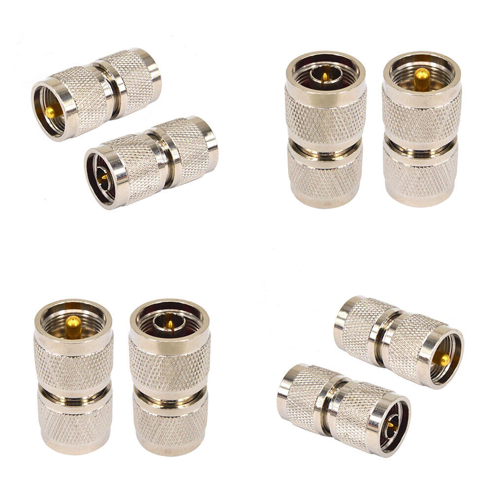 US 1-2 Pack PL259 Male Plug to UHF Male PL-259 RF Coaxial Adapter Connector