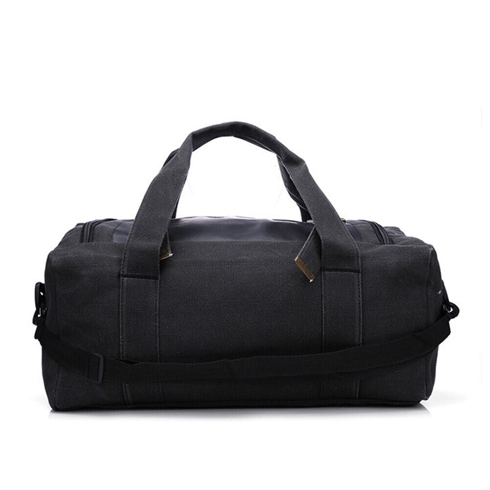 US 1-2Pc Sport Travel Luggage Handbag Tote Shoulder Military Canva Duffle GymBag