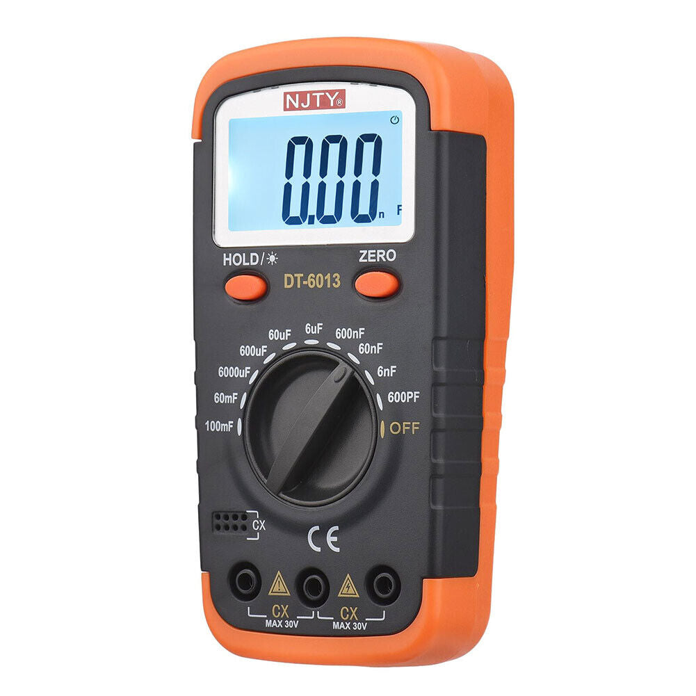 US 1-2 Pack Digital Capacitance Meter Capacitor Pro Tester LCD Backlight Display