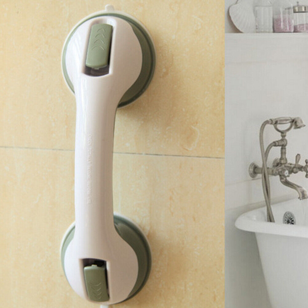 US 1-2 Pcs Bath Safety Handle Suction Cup Handrail Grab Grip Tub Shower Bar Rail