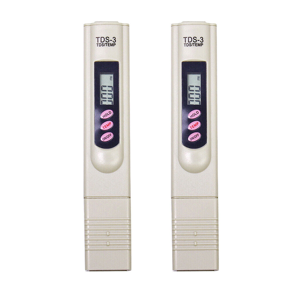US Handheld Water Quality Hardness Purity Digital LCD Meter 0-9990 PPM TDS TDS-3