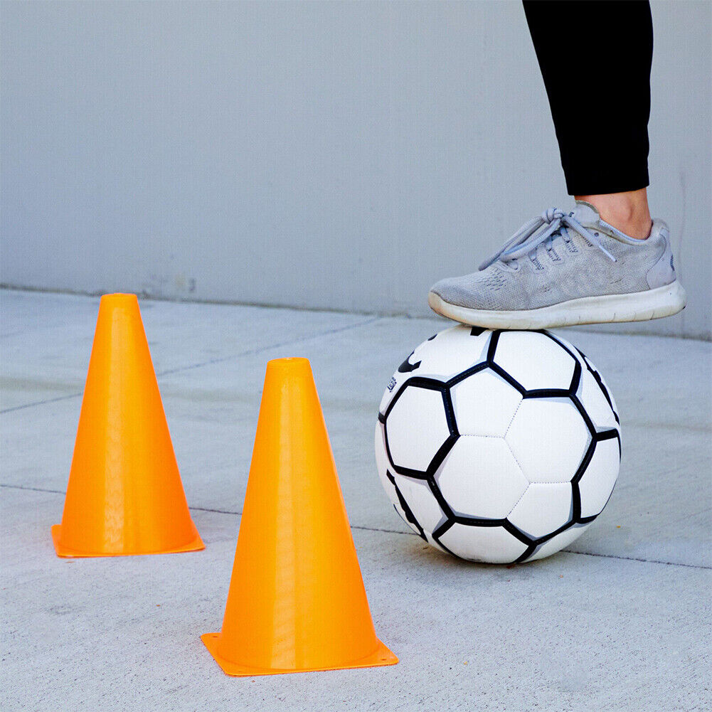 US 20-40 Pcs 9" Inch Orange Cones Sports Soccer Agility Training Equipment