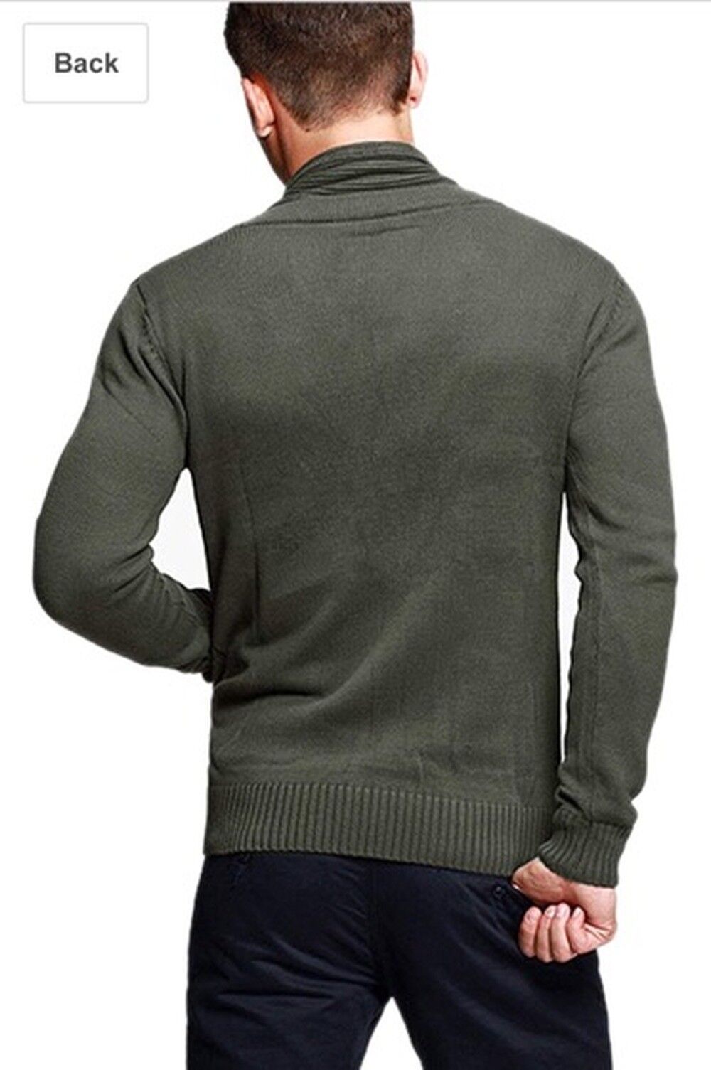 Match Men's K|G Series Shawl Collar Cardigan Sweater