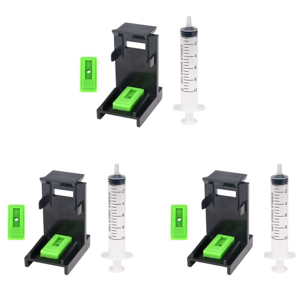 US 3-6 Sets Ink Cartridge Suction Priming Clip for HP 60 61 62 63 64 65 67 67XL