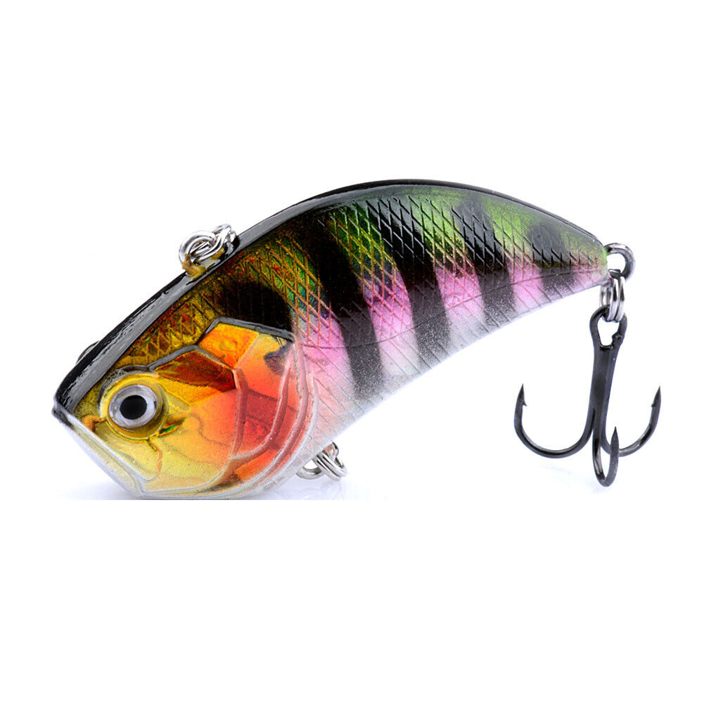 US 5-10 Pc Vibration Crank Bait Fishing Lures 3/4 oz Lipless Crankbait Portable