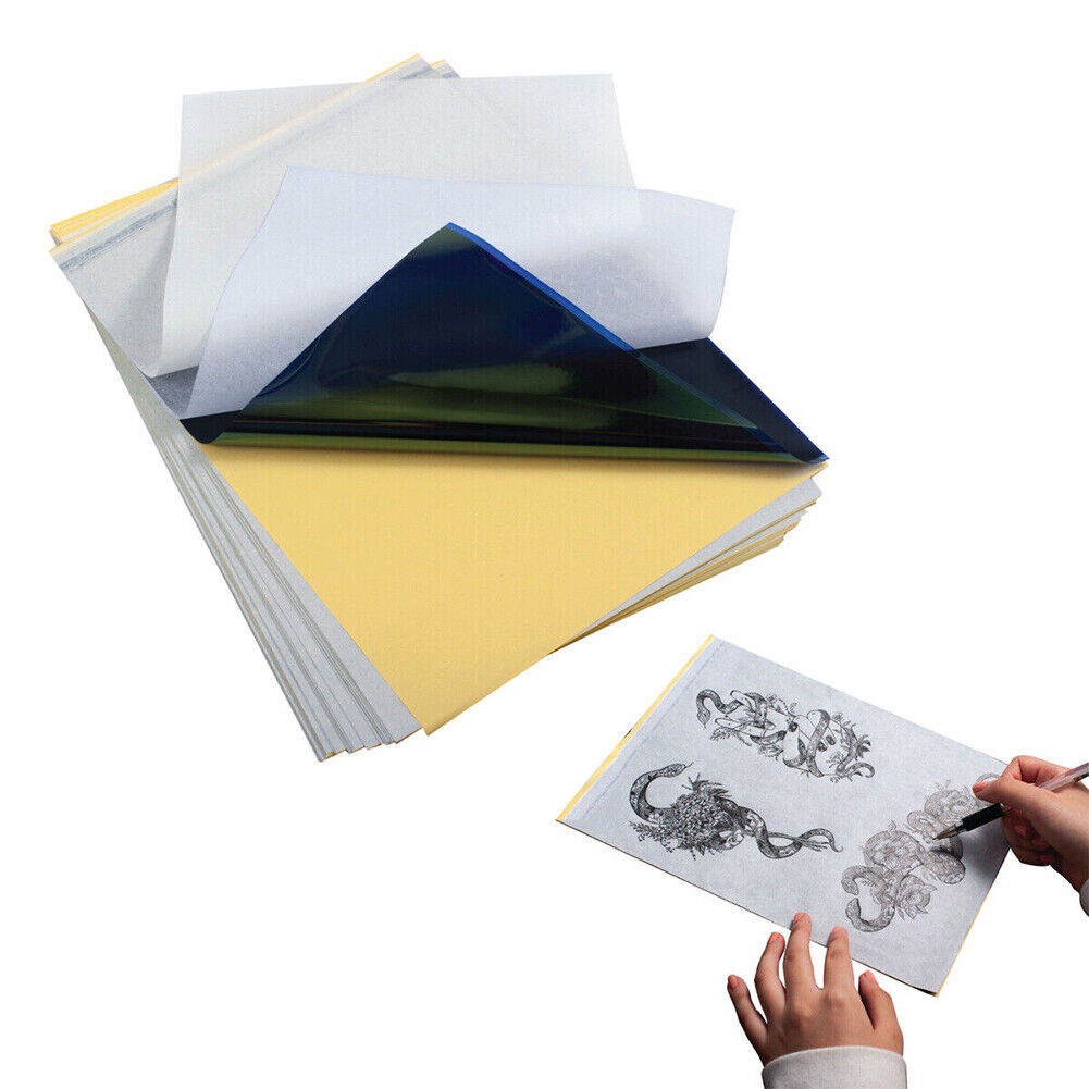 US 30-60 Sheet Tattoo Transfer Paper Stencil Thermal Tracing Hectograph DIY