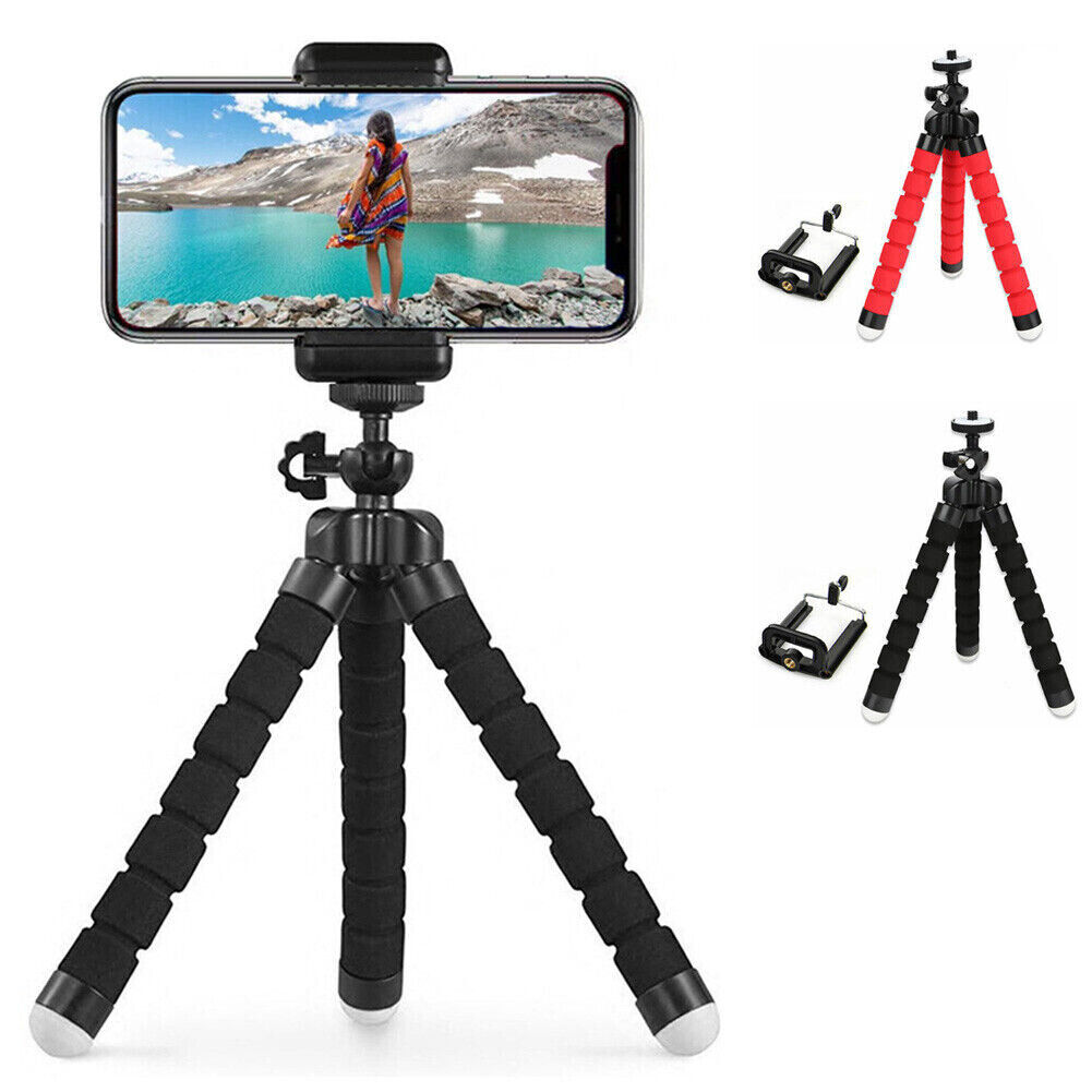 US 3-6 Pack Flexible Phone Tripod Universal Portable Holder Selfie Stand Monopod