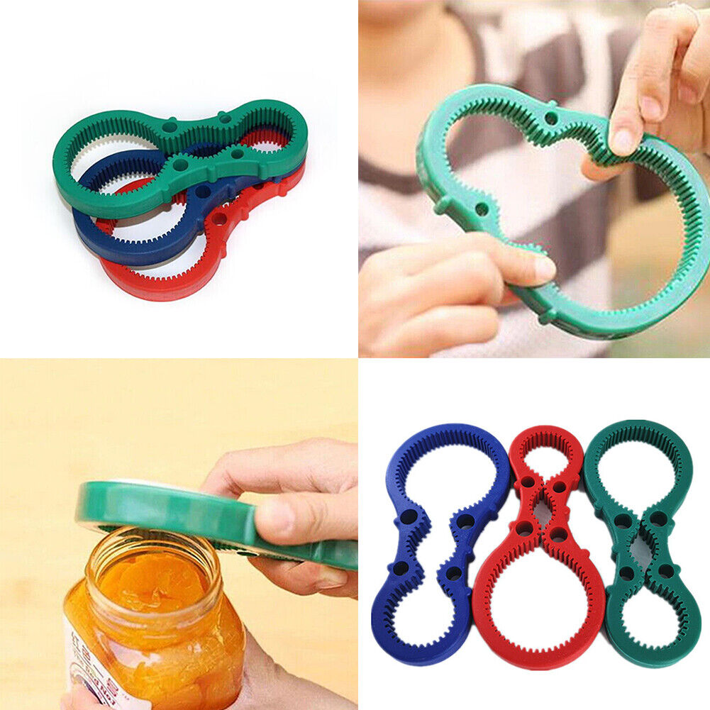 US 1-2 Pack Opener Bottle Weak Hands Arthritis Rubber Jar Gripper Pad Corkscrew