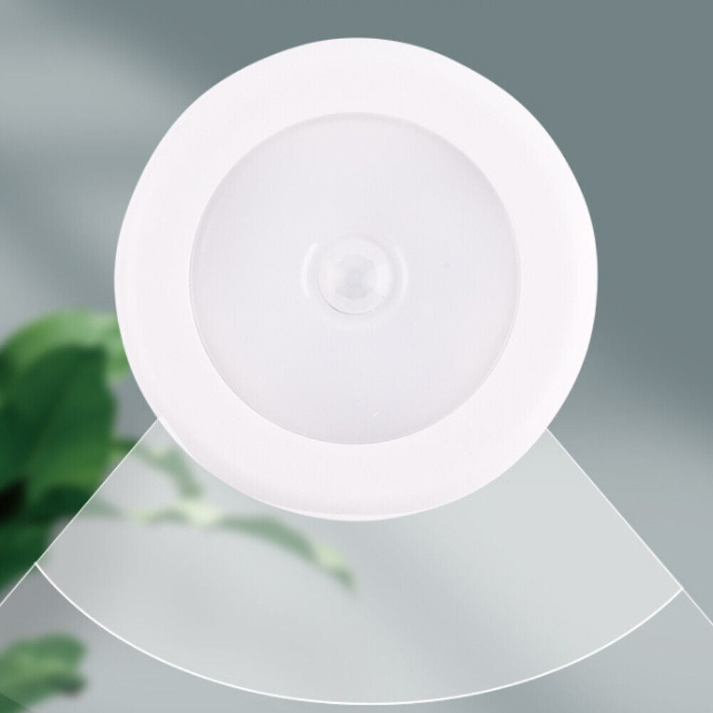 US 4-8 Pcs Motion Sensor Light Closet Battery Powered LED Night Step Indoor Wall