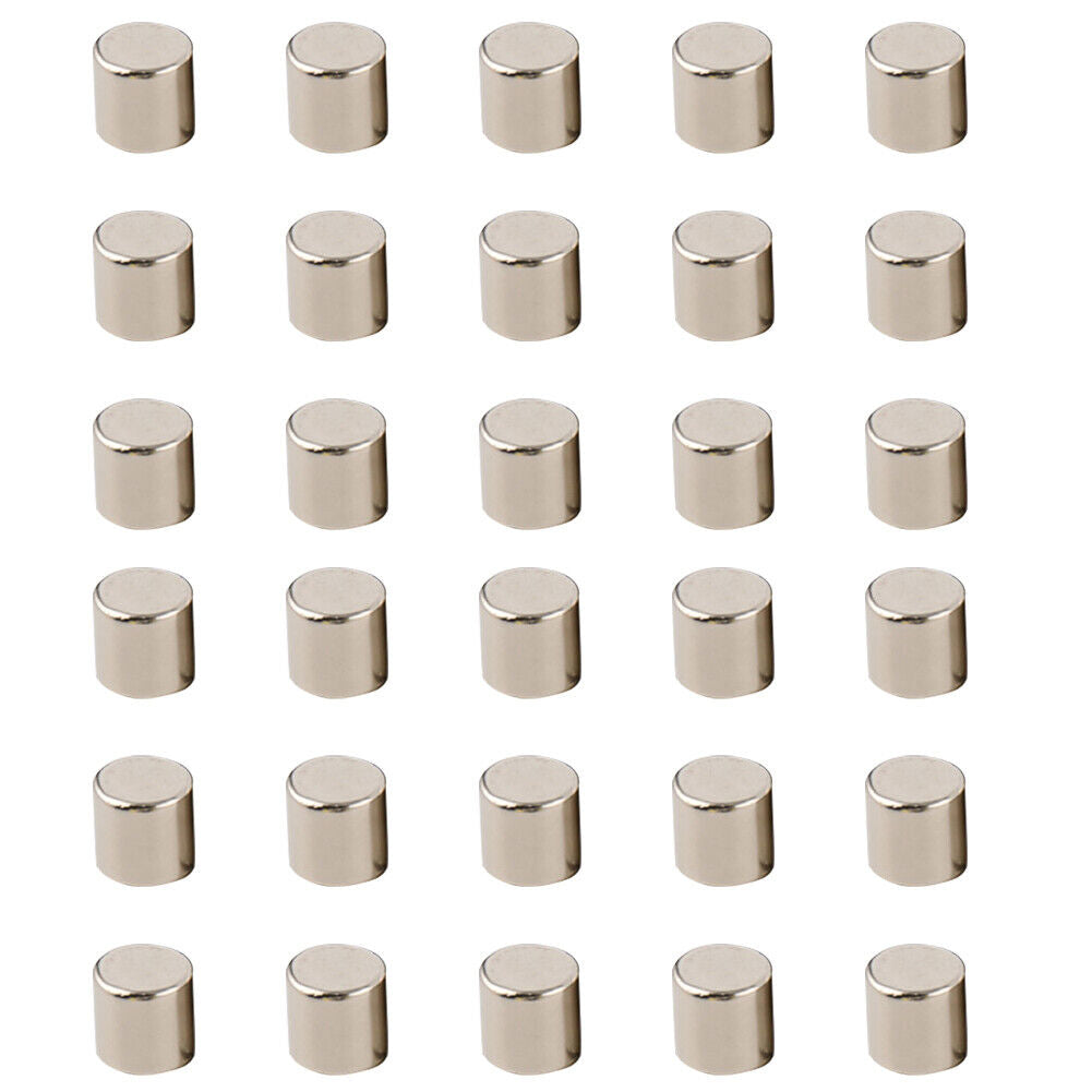 US 30-60Pc 1/4 x 1/4 Inch Strong Neodymium Rare Earth Cylinder Magnets N48