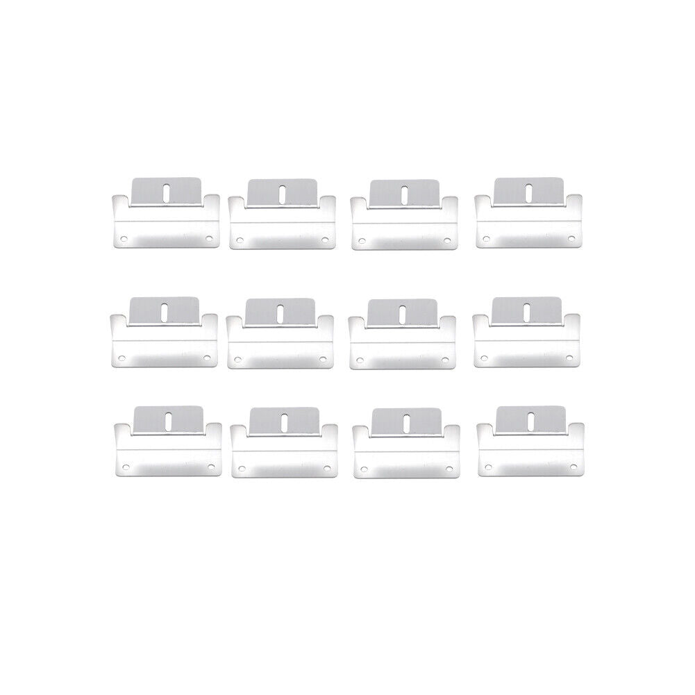 US12Pc SOLAR PANEL Z BRACKET MOUNT MOUNTING SET RV BOAT FLAT ROOF WALL ALUMINIUM