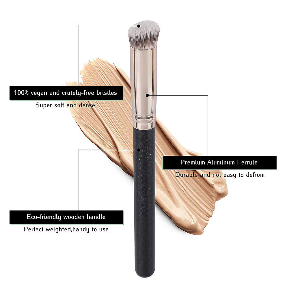 US 1-2 Concealer Under Eye Brush Set Foundation Highlight Shadow Cover Stippling