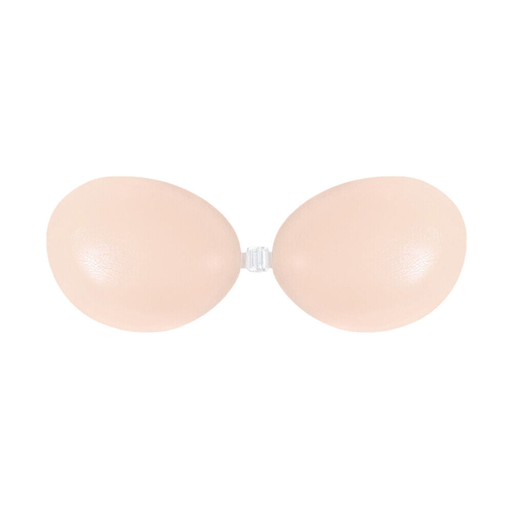 US 1-2 Pack Silicone Self-Adhesive Stick On Gel Push Up Strapless Invisible Bras