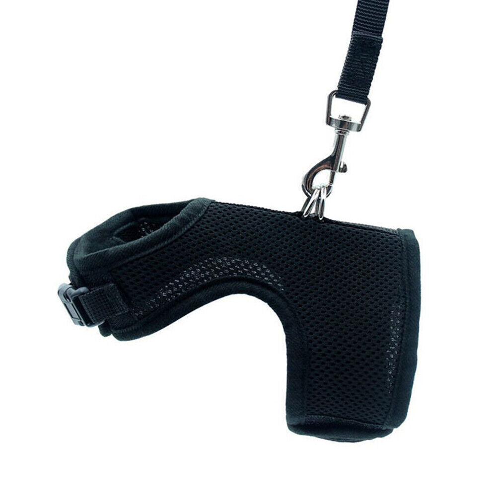 US Escape Proof Cat Harness with Leash + Reflective Collar - Adjustable S M L XL