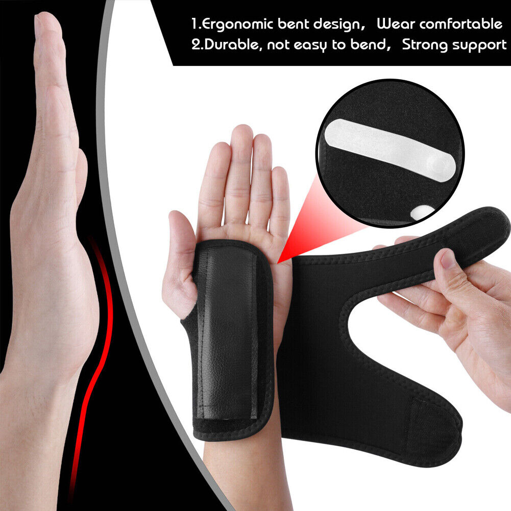 US 1~2 Pairs Carpal Tunnel Sprain Arthriti Stabilizer Wrist Splint Brace Support