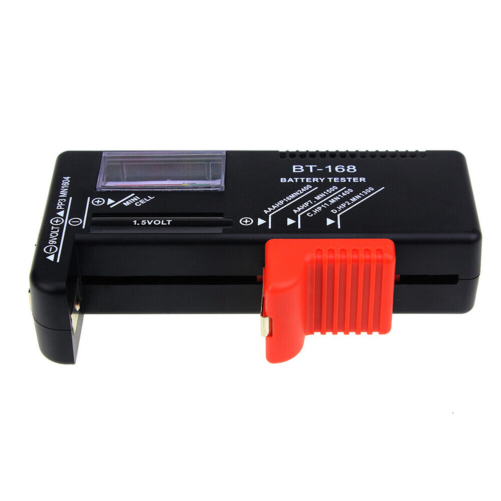 US 2-4 Pack AA AAA C D 9V Battery Universal Volt Tester Checker Button Cell