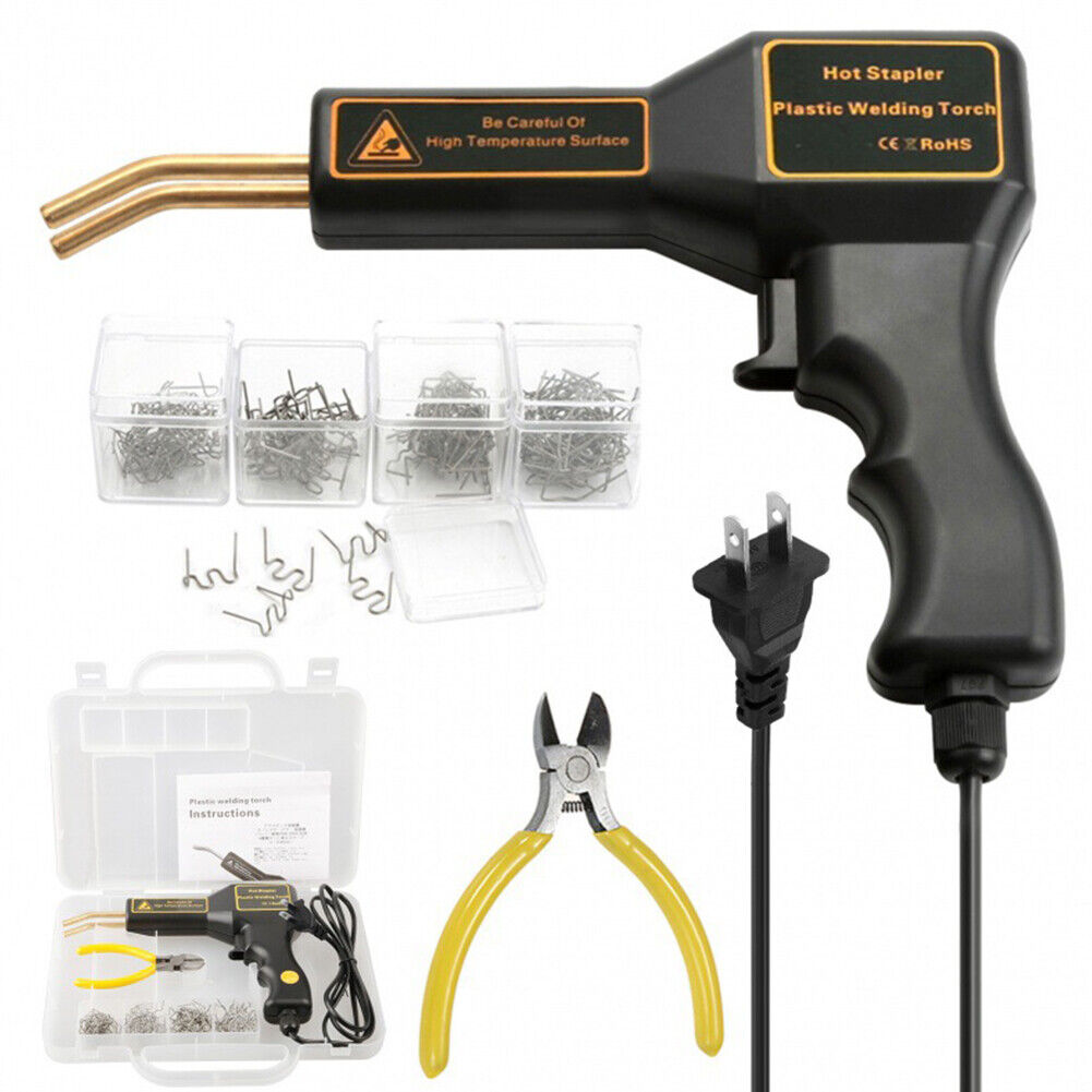 US 600x Hot Staple for Car Bumper Fender Welder Plastic Welding Repair Kit
