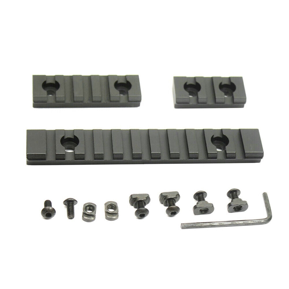 US M-Lok Picatinny Weaver Rail Section Aluminum 3 5 11 Slot 1.5" 2.5" 5"