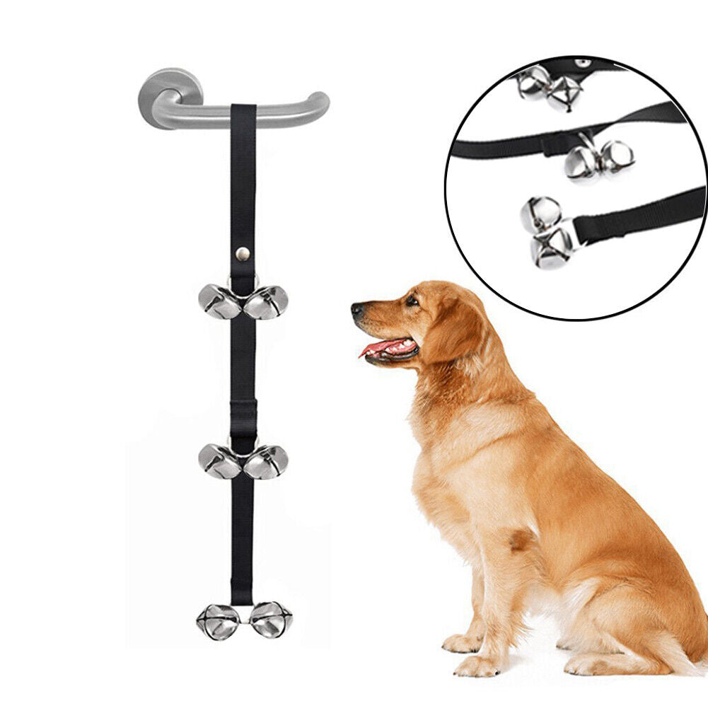 US 2-4 Pack Pet Dog Puppy Potty Training Door Bells Rope Housebreaking Anti Lost